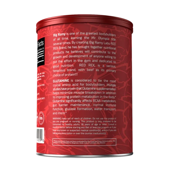 ⁦RED-REX Glutamine 300g (Big Ramy Labs)⁩ - الصورة ⁦3⁩